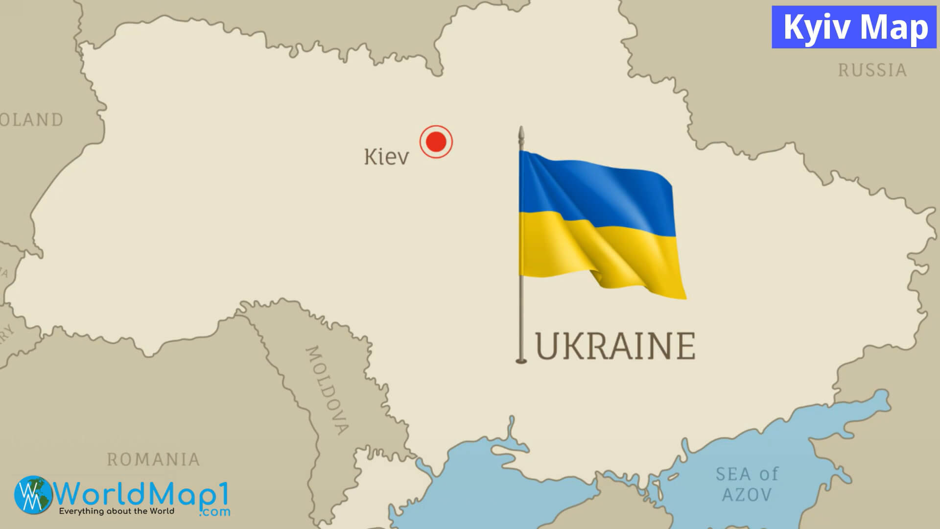 Où se trouve Kiev en Ukraine